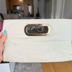 Elegant White Clutch Bag